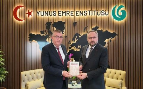 Kryetari i Fondacionit ALSAR viziton në Ankara selinë e Institutit Junus Emre, pritet nga drejtuesi i ri i institucionit